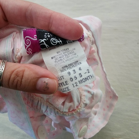 Vintage Wallpaper Floral Suspender Pants 12 months - Picture 10 of 10